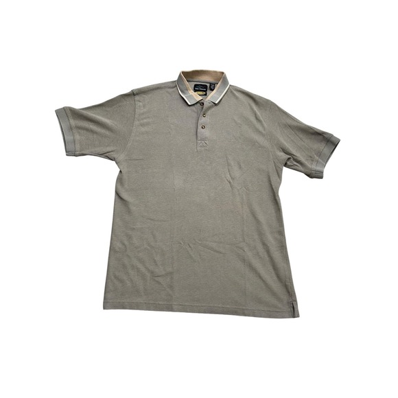 Greg Norman Collection Other - Greg Norman men's short sleeve shirt play dry moisture wicking green/tan size L